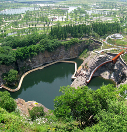 上海辰山植物園景觀(guān)浮橋工程