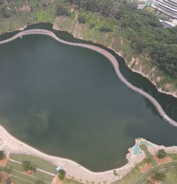 廣州南沙鳳凰湖浮橋 景觀(guān)浮橋